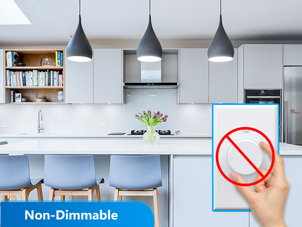 A19 LED Light Bulbs Non-Dimmable, 60W Equivalent
