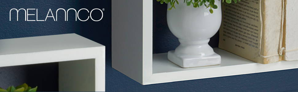 melannco square cube shelves