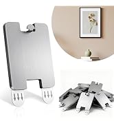 GearFusion 8Pcs Picture Hanging Hooks for Drywall, Damage Free Picture Hangers Without Nails, Uni...