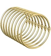 Bathway Shower Curtain Rings, Shower Curtain Hooks Rust Proof Shower Rings for Curtain, Glide Smo...