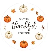Alynta Fall Stickers Pumpkin Sticker 2 Inch 60PCS Fall Thank You Stickers | Autumn Stickers So Ve...