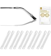 YR Soft Silicone Eyeglasses Temple Tips Sleeve Retainer, Anti-Slip Elastic Comfort Glasses Retain...