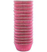 Eoonfirst Mini Foil Cupcake Liners Valentine's Day Muffin Paper Baking Cups 300 Pcs (Pink)
