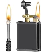 CHOICEDC Vintage Trench Lighter, Permanent Match, Cool Pipe Lighter, Unique Brass Lighters, Antiq...