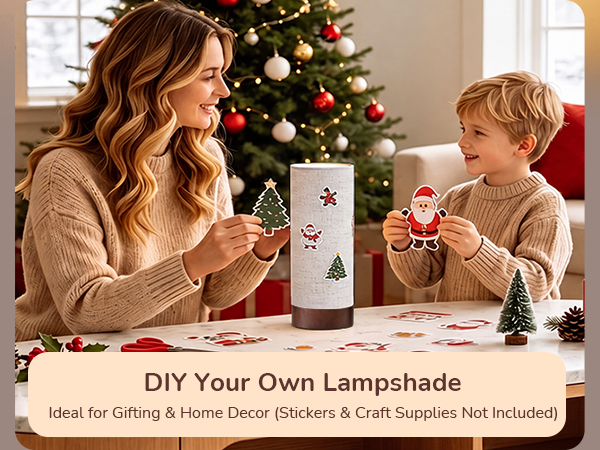 DIY Your Own Lampshade NIGHTSTAND LAMP