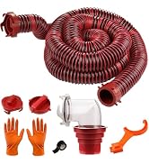 Caravista 20FT RV Sewer Hose Kit: Heavy Duty Camper Waste Hose with Leak-Proof Swivel Fittings, 9...