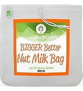 Pro Quality Nut Milk Bag - XL12"X12" Bags - Commercial Grade Reusable All Purpose Food Strainer -...