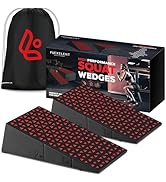 Flexelent Squat Wedge Block Pair, Squat Ramp, Calf Raise Block, Anti-Slip Slant Board for Squats,...