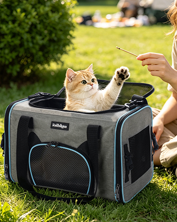 Collapsible Pets Travel Carriers for Big Cats/Small