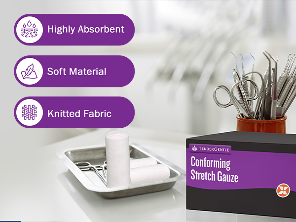 stretch dressing first gause flexible