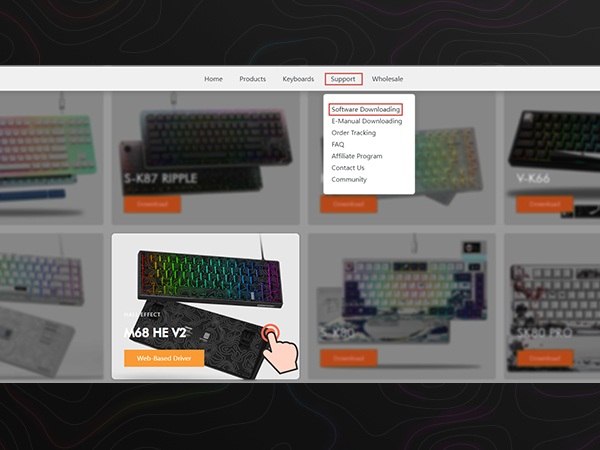 M68 HE V2 60% Wired Gaming Magnetic Keyboard,Hall Effect Gaming Keyboard Rapid Trigge