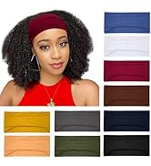 RITOPER 10 Pack Headbands for Women, Wide Non Slip Design Headbands for Workout Yoga Running Fitn...