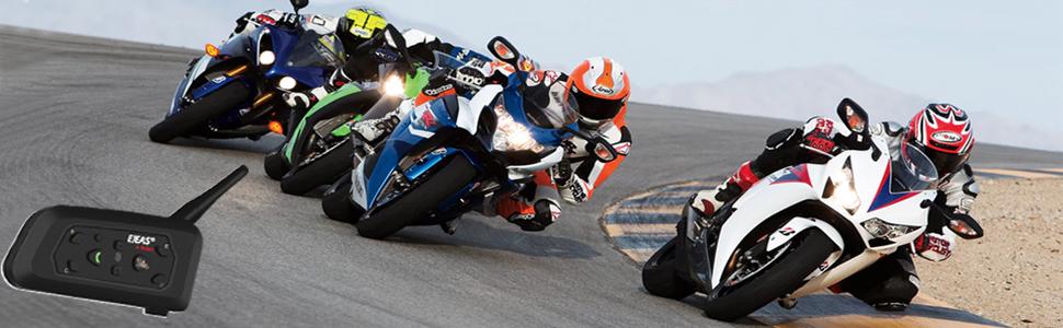 EJEAS V6 Bluetooth Intercom for Motorcycle