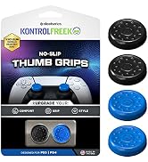 KontrolFreek No-Slip Thumb Grips for PlayStation 5 (PS5) and PlayStation 4 (PS4) Controller | 4 P...