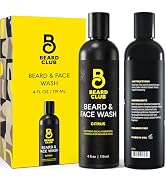 The Beard Club Citrus Beard & Face Wash– All-in-One Cleanser, Softens & Nourishes Facial Hair, Hy...