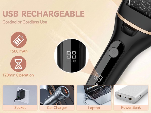 rechargeable foot callus remover