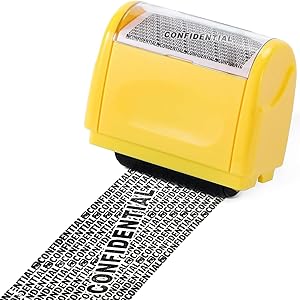 identity theft protection roller stamp