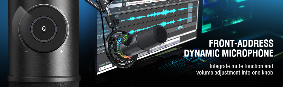 front-address dynamic microphone