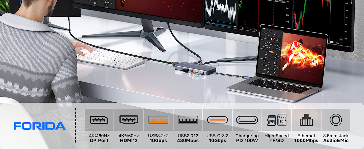 13 in 1 docking station
