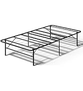 FurniEdge 14 Inch Foldable Bed Frame, Twin Bed Frame Metal Platform with Steel Slats, No Box Spri...