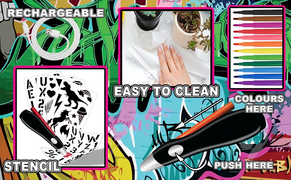a collage of images of a hand holding a brush and a flower.