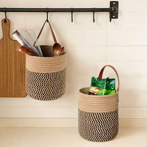 Goodpick 2pack Jute Rope Hanging Basket