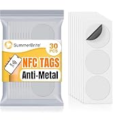 NFC Tags NTAG215 Blank NFC Cards Stickers Rewritable Programmable 215 Chip Coins with Adhesive Back