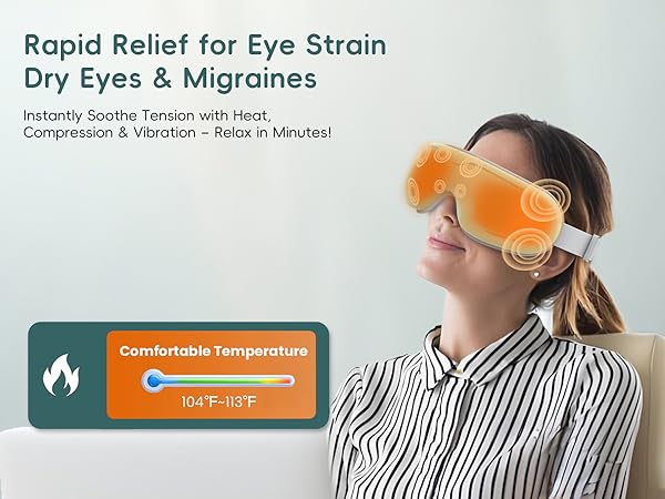 eye massager with heat