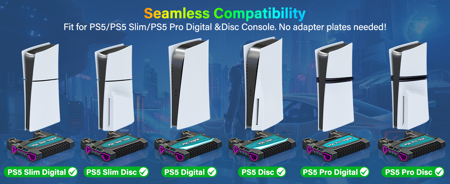 ps5 stand with cooling fan ps5 station with cooling fan