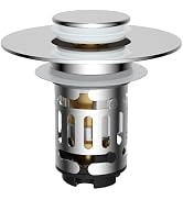 STILLM Upgraded 3 in 1 Bathroom Sink Drain Strainer, Universal Stopper 1Pcs | Upgraded 3 in 1 Bat...