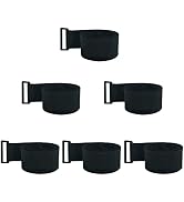 YiwerDer 6Pcs 40" x 2" Nylon Heavy Duty Reusable Hook and Loop Cinch Straps, Adjustable Fastening...