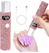CHRISTINE SHELLY Handheld UV Light for Gel Nails, Mini LED Cordless Nail Lamp for Gel Nail Polish...