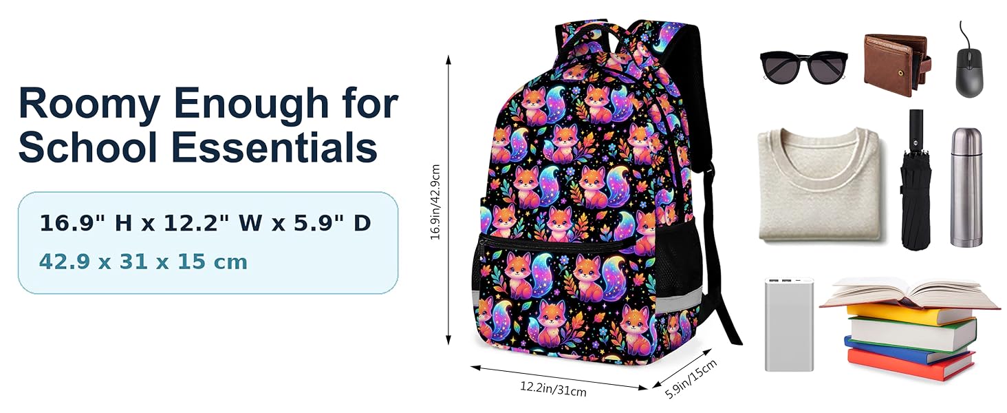 fox school backpack