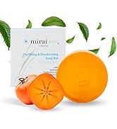 MIRAI Clinical Persimmon Soap Bar for Body Odor - Nonenal Solution - Japanese Persimmon and Green...