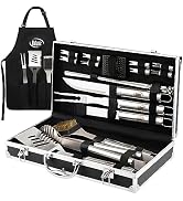 Kaluns Grilling Accessories, Dad Gifts for Fathers Day, Grill Tools Heavy Duty Stainless Steel Gr...