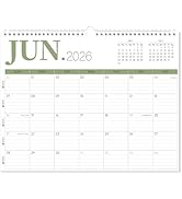 GuassLee Wall Calendar 2026, 2026-2027 Calendar Wall Runs from Jun. 2026 to Dec. 2027, 19-Month H...