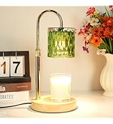 HAIDOLIANG Candle Warmer Lamp with Timer and Dimmer, Height and Brightness Adjustable,Green Elect...