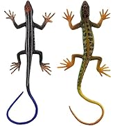 NUOBESTY Realistic Fake Lizard Artificial Model Reptile Plastic Lizard Action Figures Trick Playt...
