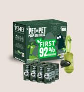 92% biobased dog poop bags