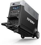 AFERIY 3840Wh Portable Power Station,120V AC Outlets x 5,2.5H Fast Charge,3600W LiFePO4 Battery P...
