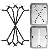 Siaomo Bed Sheet Clip Straps - 2 Way Adjustable Crisscross Sheet Corner Holder Straps Gripper Ela...