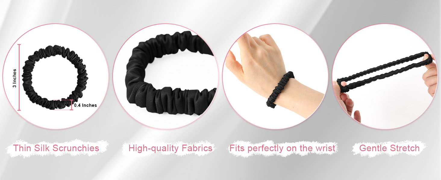 silk hair ties