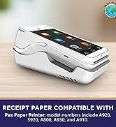 Thermal Paper for Pax Models A920 S920 A800 A930 A910 30 Rolls