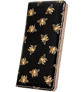 AIRMORS Wallet Women Leather Credit Card Holder with RFID Blocking Large Capacity Slim zipper Wal...
