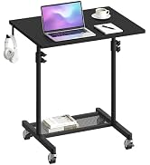 HOOBRO Standing Desk, Rolling Desk Adjustable Height, Portable Podium Stand, Mobile Stand Up Desk...