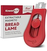 KneadAce Upgraded Extractable & Magnetic Bread Lame Dough Scoring Tool - Professional Sourdough s...