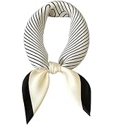 CODCOS 27.5 Inch Silk Feeling Scarf for Women Square Satin Head Scarf Hair Wrap Bandana