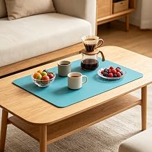 Sky Blue Coffee Mat
