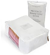 Luxury Cotton Sweater Storage Bag | Medium/Large 15 Inch | Certified Organic Cotton Cashmere Garm...