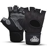 Bear Grips Weight Lifting Gloves for Men & Women | Half Finger Lifting Gloves | Full Finger Worko...